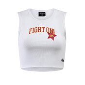 USC Trojans Women's Hype & Vice White Fight On! Star Cut Off Tank